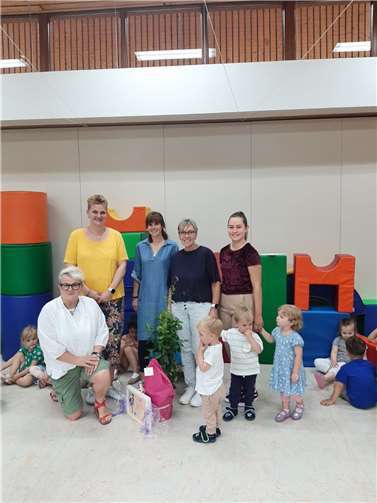 Am letzten Tag vor den Sommerferien verabschiedete sich die Mitarbeiterin Simone Schug von der KiTa „Arche Noah“ in Plaidt. Foto: privat