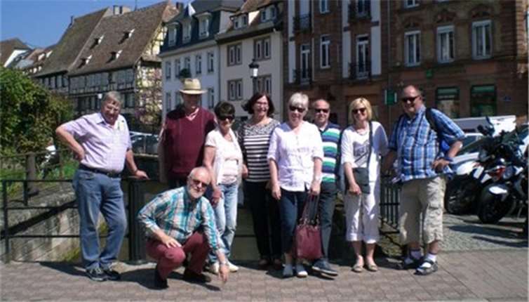 Am späten Vormittag stoppte der Bus zunächst im Ort Wissembourg.privat