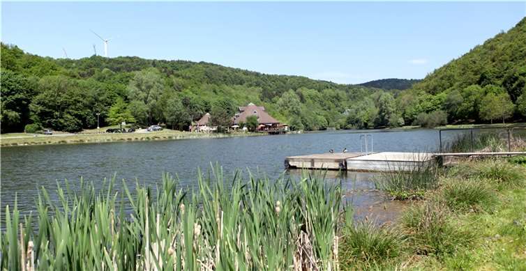 Am und zum Riedener Waldsee soll eine smarte Wegebeleuchtung „Vorbild für zukünftige Straßenbeleuchtungssysteme“ sein.  Foto: VG-Verwaltung Mendig