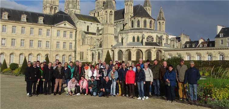Am vorletzten Tag die Stadt Caen auf dem Reiseprogramm, wo die Gruppe unter anderem Burg und Abtei besuchte. Foto: privat