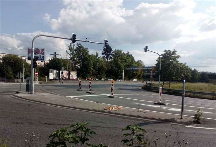 Ampelanlage an der Kreuzung August-Horch-Straße / Carl-Zeiss-Straße.  Foto: Stadt Koblenz / Frank Wodkiewicz