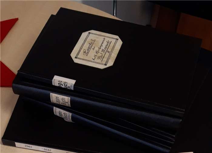 Amtsbücher und Akten aus Bad Neuenahr. Foto: Bistum Trier