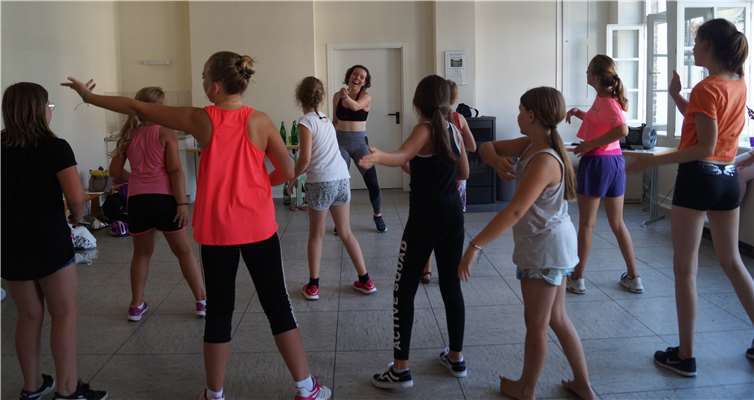 An den beiden Tage standen Tanz- und Fitnesseinheiten an.privat