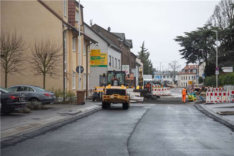 An der Baustelle der Bonner Straße geht es wieder voran.Fotos: CEW