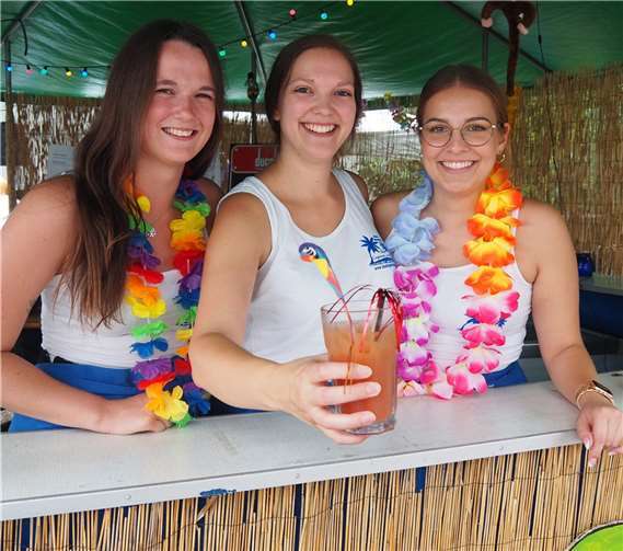 An der Brasil Bar gab es frische Cocktails für die Besucher.