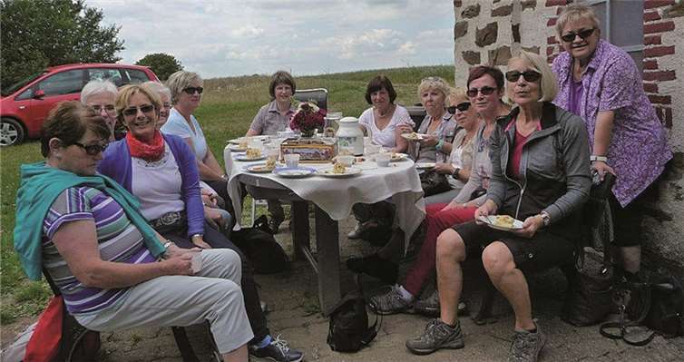 An der Kehrkapelle wurde eine Rast eingelegt.privat
