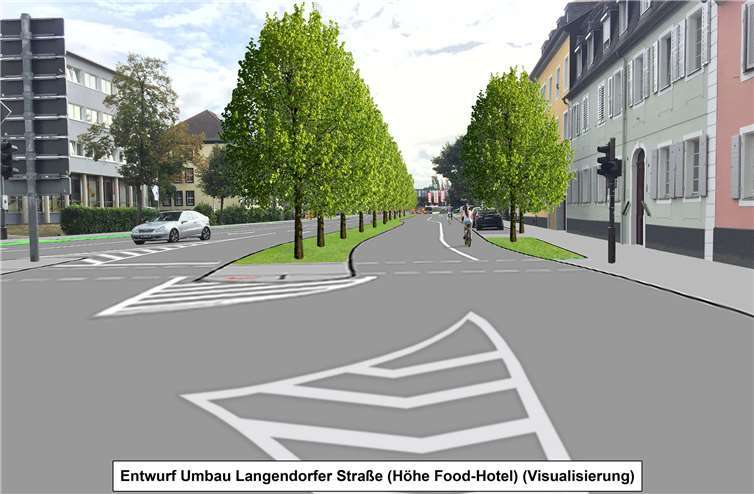 An der Langendorfer Straße wird es demnächst grüner - und für Radfahrer sicherer. Foto: Stadt Neuwied