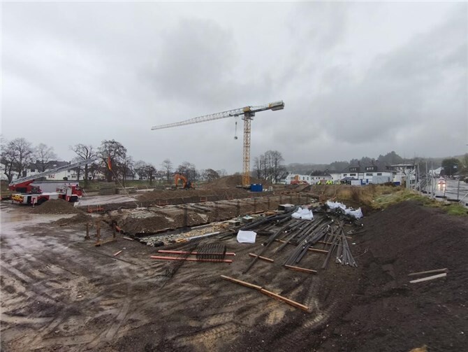 An der Ramersbacher Straße entsteht ein modernes Feuerwehrhaus. 