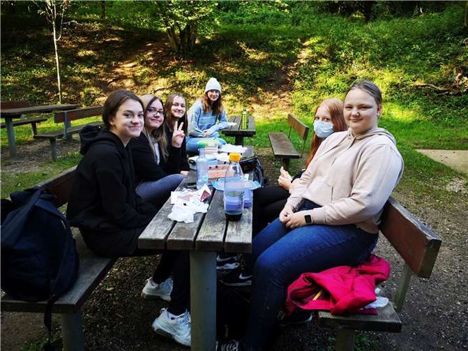 An der Wambachhütte wurde eine verdiente Frühstückspause eingelegt.