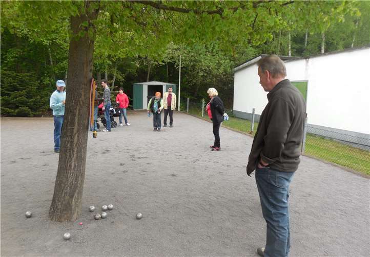 An der vereinseigenen Boule-Anlage gibt es immer etwas zu tun. Foto: privat