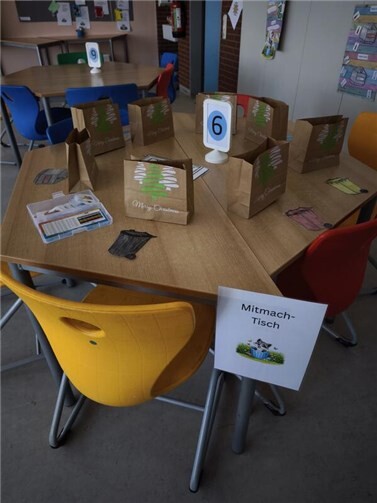 An drei Mitmach-Tischen hatten Groß und Klein die Gelegenheit, eigene Upcycling-Ideen auszuprobieren und direkt umzusetzen.Foto: privat