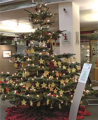 An mehreren Orten in Neuwied sind zurzeit die Weihnachtsbäume mit den Wunschsternen bedürftiger Kinder zu finden. Kinderschutzbund Neuwied