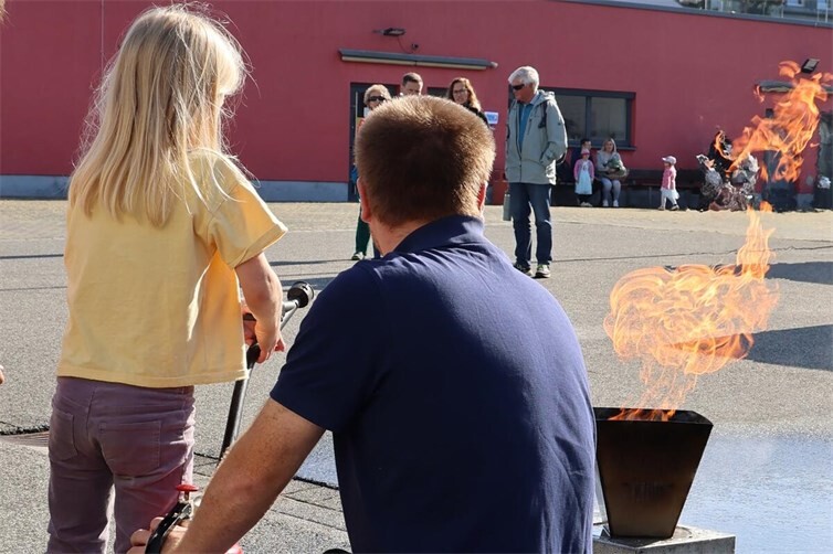 An verschiedenen Stationen durften die Kinder auch selbst aktiv werden. 