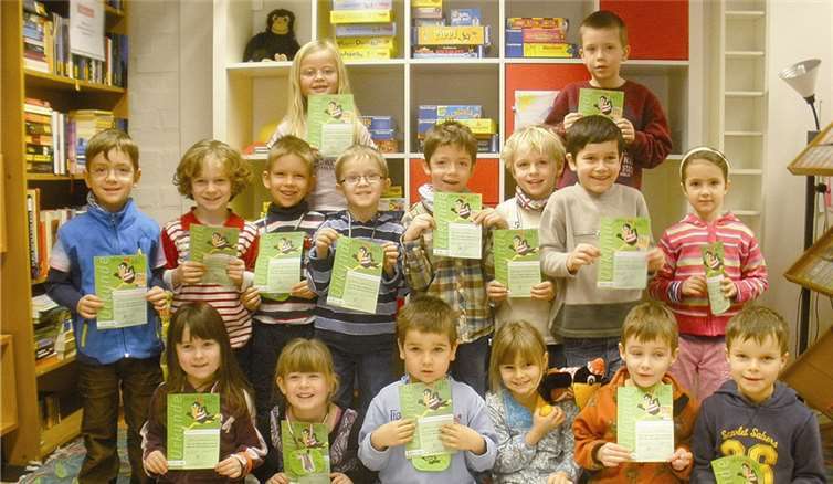 An vier Tagen in der Bücherei lernten die Kinder den Umgang mit Büchern und anderen Medien kennen. privat