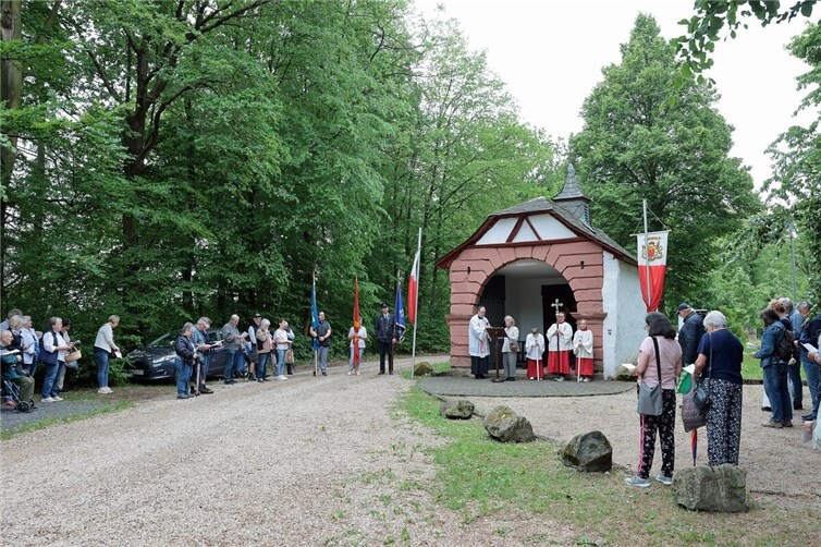 Andacht an der Schutzengelkapelle