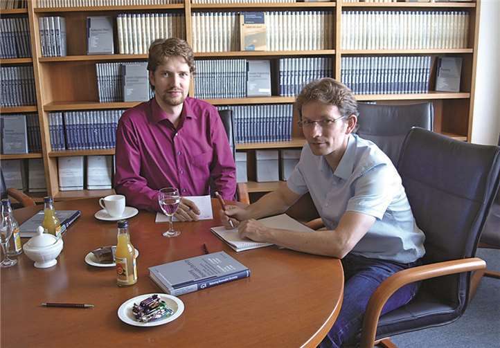 André Schaffrin (li.) und Dr.-Ing. Bert Droste-Franke.WITE