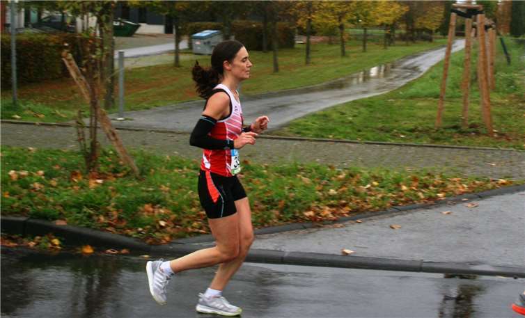 Andrea Balles auf dem Weg zum Titel im Halbmarathon.Foto: privat