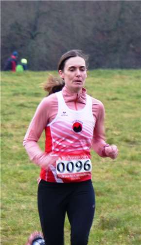 Andrea Balles während des 4000-Meter-Laufs.Foto: privat