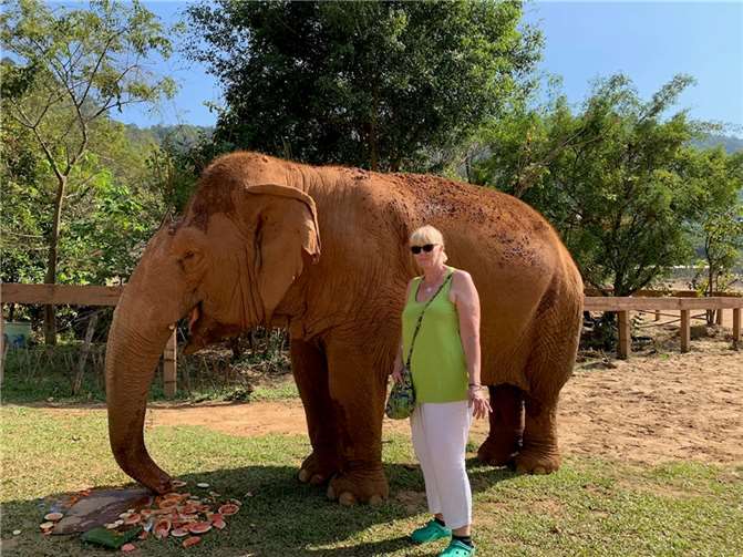 Andrea Bergheim-Küttner in Thailand. Foto: privat