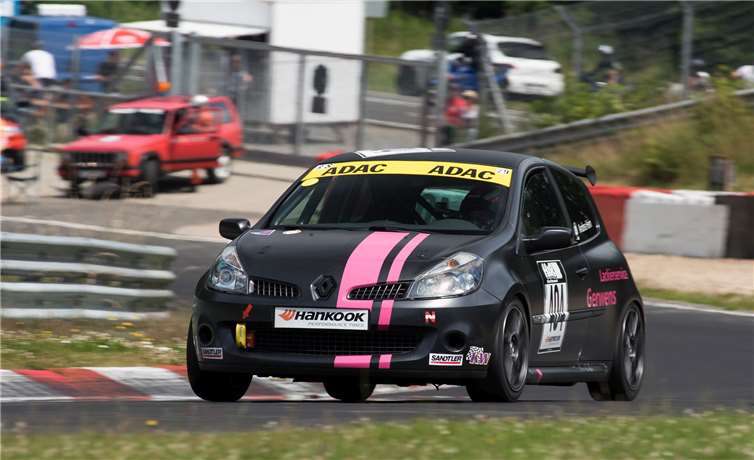 Andrea Heim im Renault Clio, Führende der RCN Ladies-Trophy.Marcus Becker