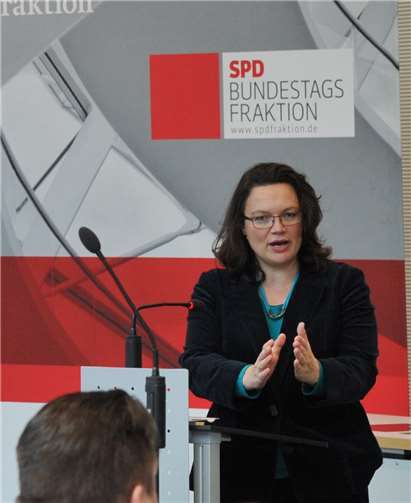 Andrea Nahles, MdB.  Bürgerbür Andrea Nahles