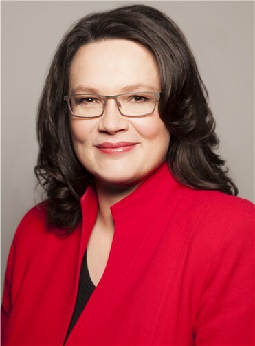 Andrea Nahles, MdB und Bundesministerin für Arbeit und Soziales. privat