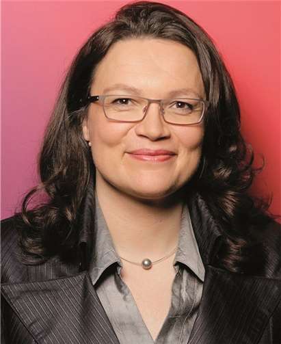 Andrea Nahles, MdB und Generalsekretärin der SPD. privat