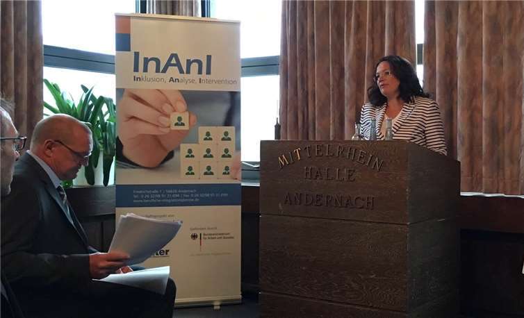 Andrea Nahles bei der Diskussionsrunde der Barmherzigen Brüder in Andernach. privat