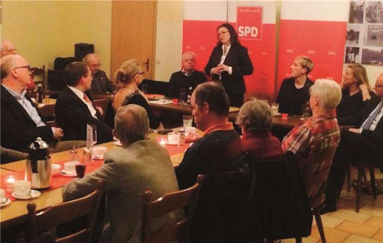 Andrea Nahles besuchte die Seniorinnen und Senioren der SPD Andernach. privat