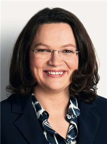 Andrea Nahles informiert über das TSVG. Foto: privat