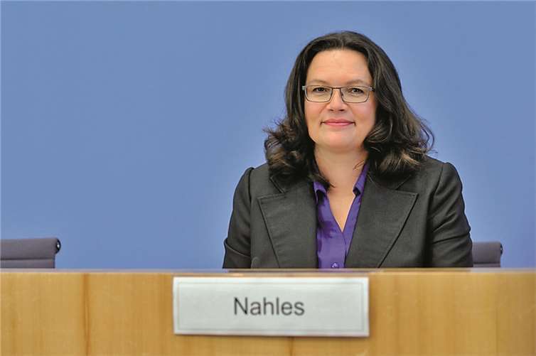 Andrea Nahles unterstützt das Projekt „Smarts-Up“. privat