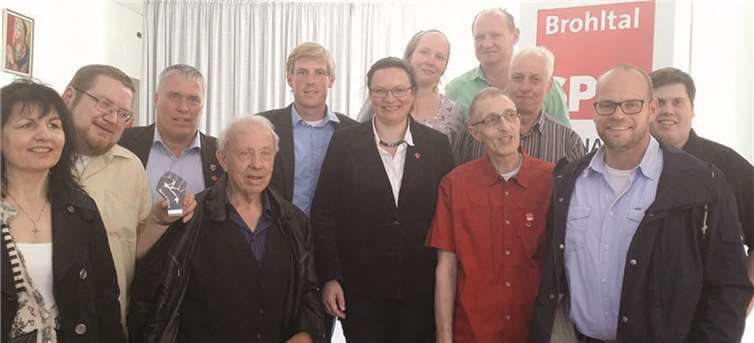 Andrea Nahles war zu gast bei der Maikundgebung der SPD Brohltal und der IG Bau in Burgbrohl.privat