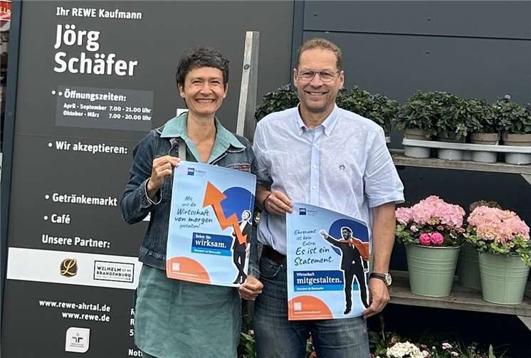 Andrea Stenz und Jörg Schäfer.  Foto: Andrea Stenz, IHK Koblenz