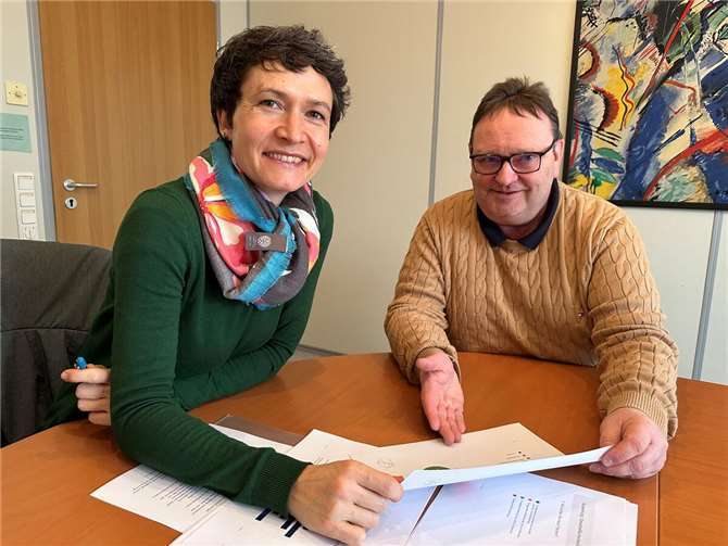 Andrea Stenz und Michael R. Schäfer wollen den Kreis wirtschaftlich voranbringen.  Foto: ROB