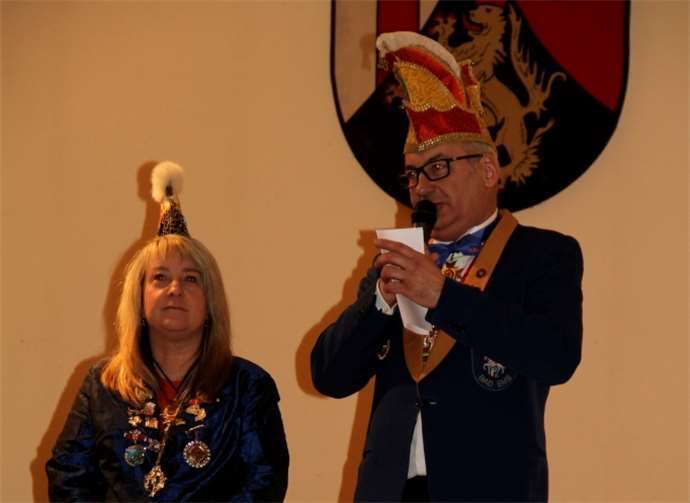 Andrea Ziop (Vizepräsidentin) und Frank Ackermann (Präsident).