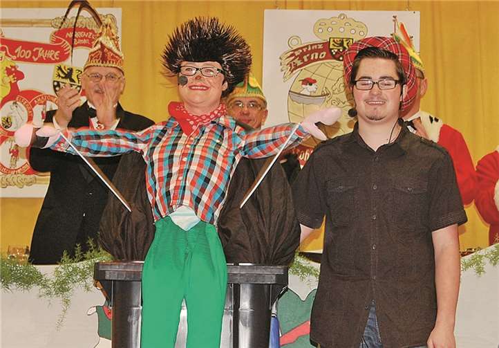 Andrea und Sebastian Weiss gaben eine tolle „Bauchredner-Show“ zum Besten.