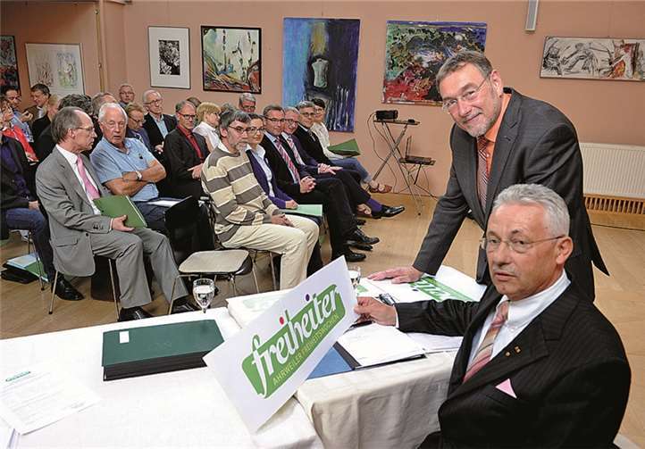 ,Andreas Wittpohl und Wolfgang Grambs stellten das Logo der geplanten Veranstaltungsreihe vor.
