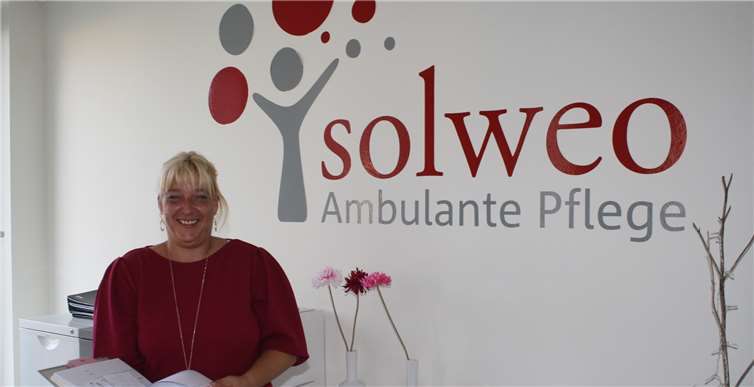 Anett Wagner, Inhaberin und Pflegedienstleiterin von „solweo“- Ambulante Pflege, hatte mit ihrem Team zu einem Tag der offenen Tür eingeladen. te