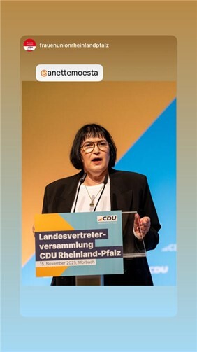 Anette Moesta MdL wurde in Morbach mit breiter Unterstützung auf Platz 8 der CDU-Landesliste zur Landtagswahl 2026 gewählt. Foto: privat