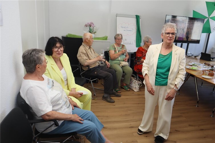 „Anette Moesta besucht die neue Anlaufstelle der Rheuma-Liga in Bad Kreuznach.“