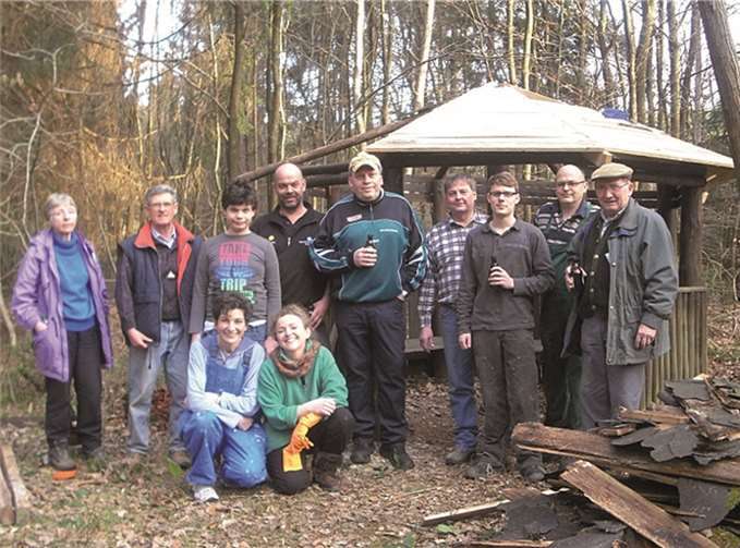 Anfang März begann der Verschönerungsverein mit den Arbeiten am Waldlehrpfad. privat