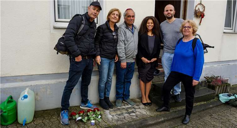 Angehörige der Familie Wolff waren aus Frankfurt und Israel zur Feierstunde gekommen. Fotos EP
