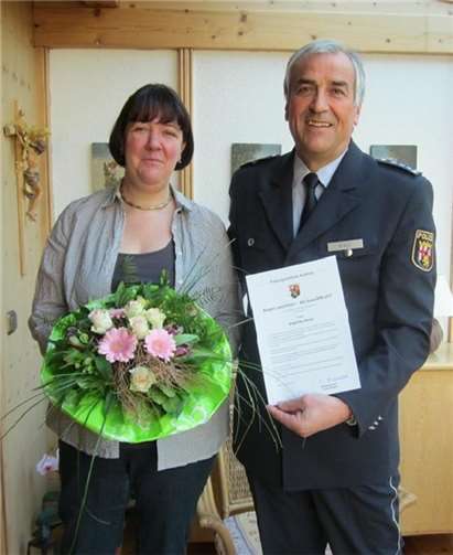 Angelika Nonn wurde für ihren außerordenlichen Einsatz ausgezeichnet.