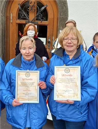 Angelika Schinke und Simone Hocke erhielten den Narr von Europa in Brillant.