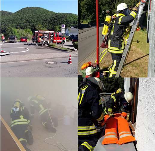 Angenommenes Szenario: unklare Rauchentwicklung im 1. OG mit zwei vermissten Personen.  T. Wagner