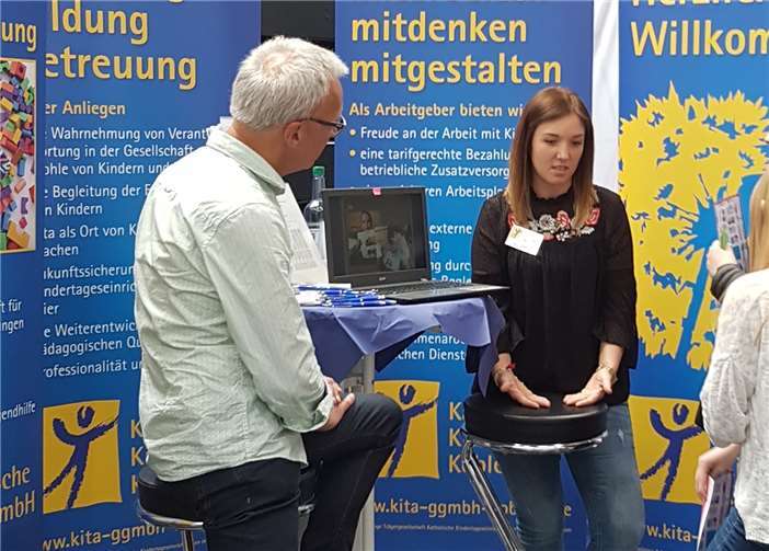 Angeregte Gespräche bei denKoblenzer Azubi- und Studientagen. Foto: privat
