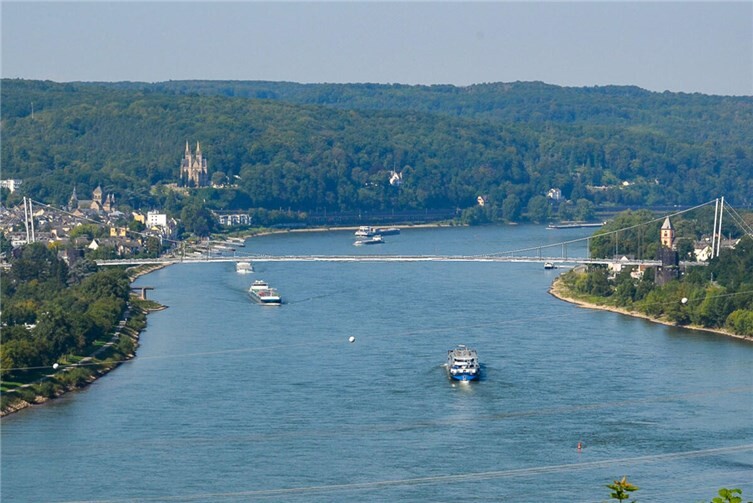 Animation einer möglichen Brücke zwischen Erpel und Remagen.Foto: Stadt Remagen / BORAPA Ingenieurgesellschaft mbH