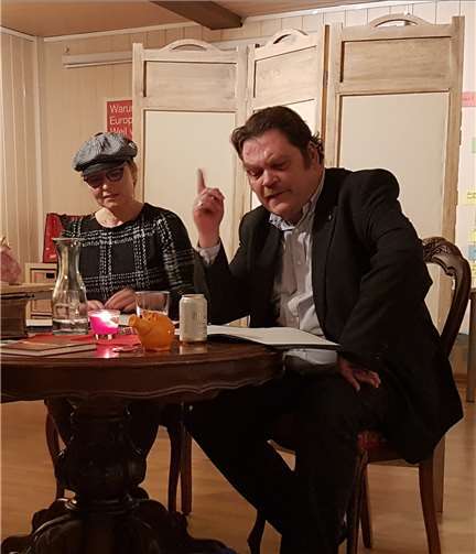 Anja Balschun und Thomas Krämer kamen zur Lesung ins Wahlkreisbüro. privat