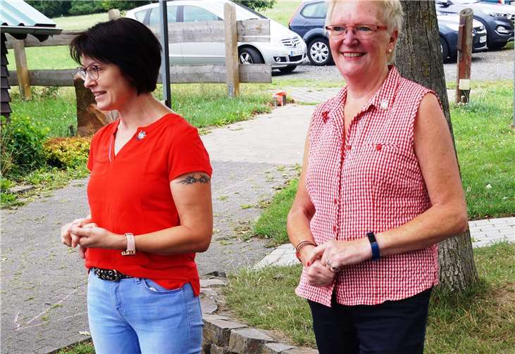 Anja und Elke begrüßten die Gäste.