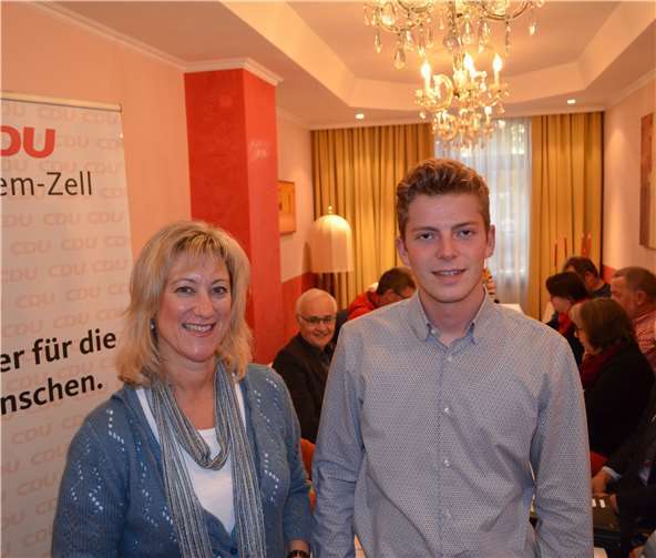 Anke Beilstein mit Justin Pauken. privat